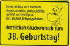Herzlichen Glückwunsch zum 38. /nett