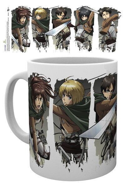 Attack on Titan Season 2 Tasse Character Montage