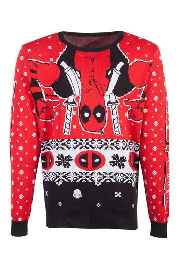 Marvel Pullover Christmas Deadpool Upside Down