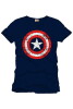 Captain America T-Shirt Shield Logo navy