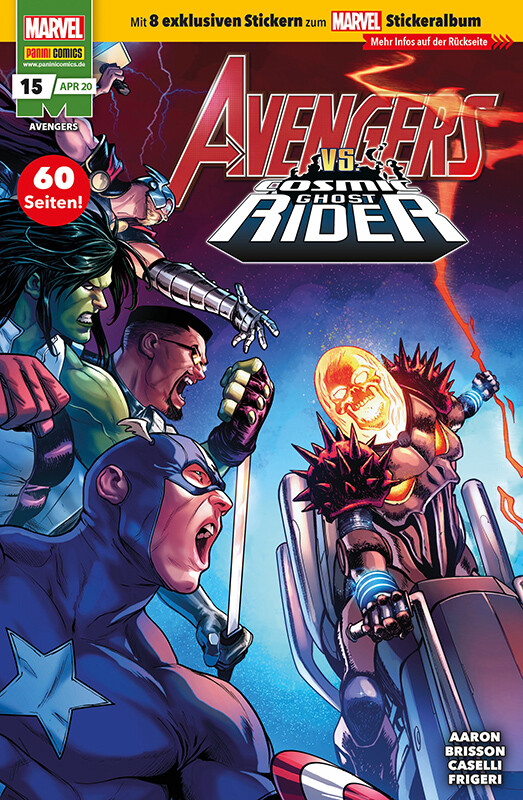 AVENGERS 15  (April 2020) mit 8 Stickern
