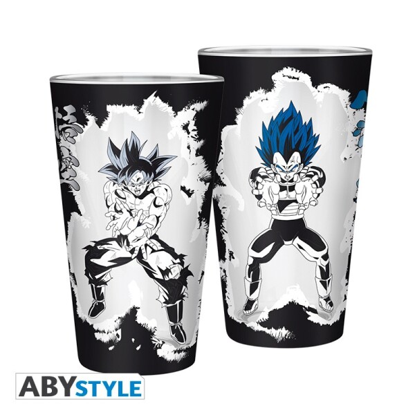 DRAGON BALL SUPER - Großes Glas - 400ml - Goku/Vegeta - Box
