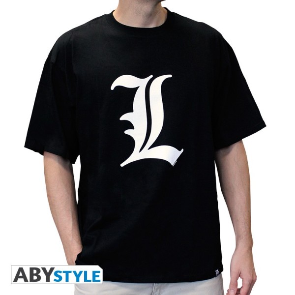 DEATH NOTE - Tshirt "L tribute" man black