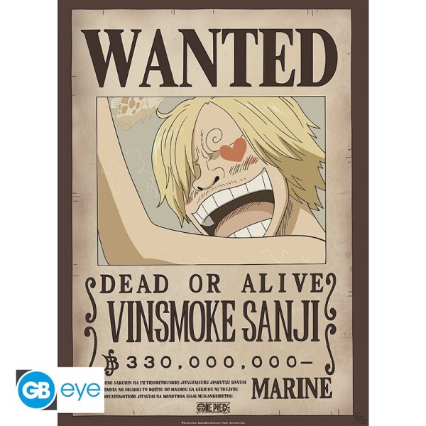 ONE PIECE - Set 2 Chibi Poster - Wanted Zoro & Sanji (52x38)