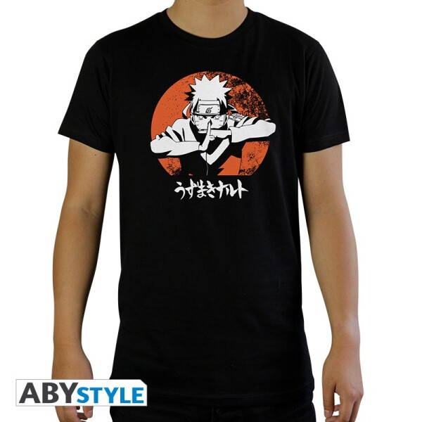 NARUTO SHIPPUDEN - T-Shirt "Naruto" Mann schwarz