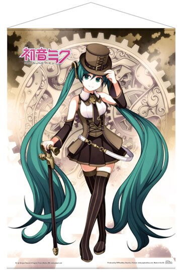 Hatsune Miku Wandrolle Steampunk Miku 50 x 70 cm