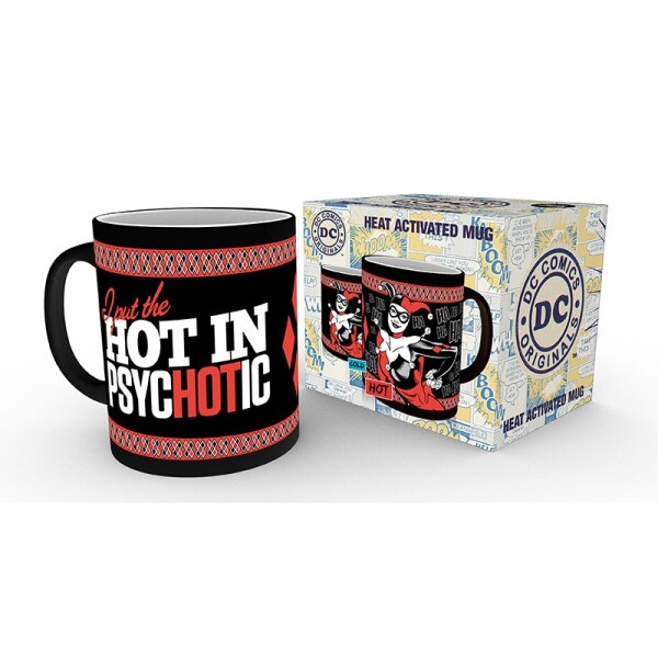 DC COMICS - Tasse Thermoeffekt - 320 ml - Harley Quinn Psychotic