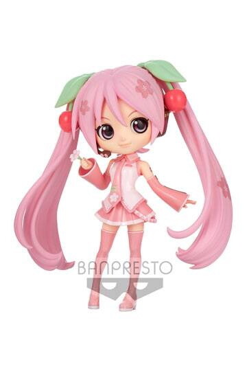 Hatsune Miku Q Posket Minifigur Sakura Miku Ver. B 14 cm