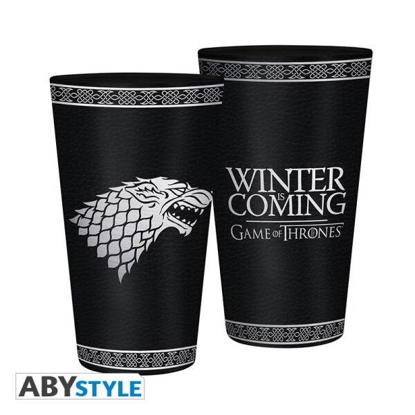 GAME OF THRONES - Großes Glas - 400 ml - Stark