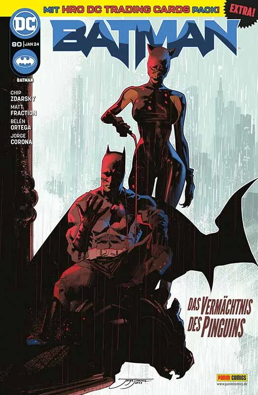 Batman 80 (Januar 2024) mit Hybrid Tradind Cards