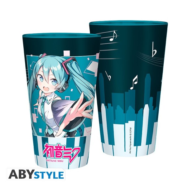 HATSUNE MIKU – Großes Glas – 400 ml – Musical City