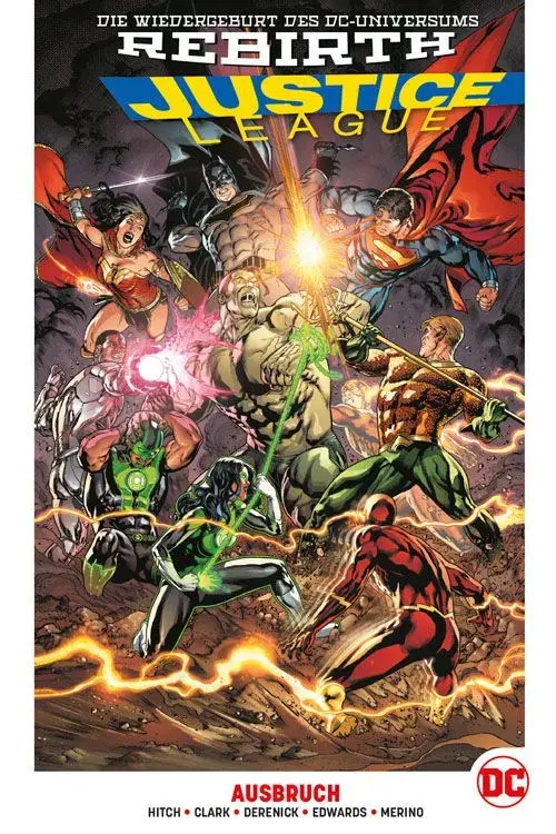Justice League Paperback 2 - Der Ausbruch - HC + Blechschild Flash