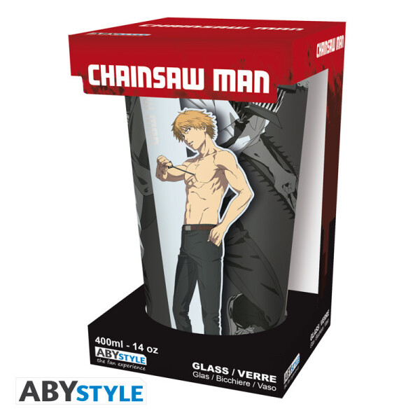 CHAINSAW MAN – Großes Glas – 400 ml – Trio