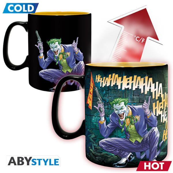 DC Comics Tasse mit Thermoeffekt 460 ml - Batman & Joker