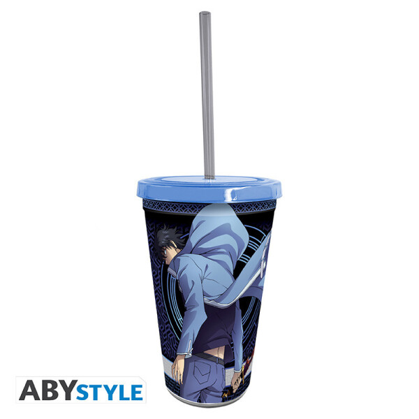 SOLO LEVELING – Trinkbecher mit Strohhalm – 470 ml – Sung Jinwoo